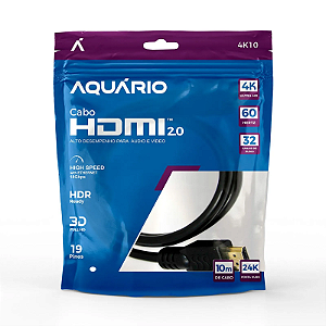 Cabo HDMI 10 Metros Blindado Full HD 1080p 4K