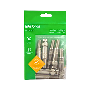 Conector BNC com Mola Intelbras Conex1000 Pct10