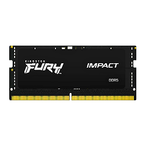 Memória DDR5 16GB 5600MHz Kingston  KF556S40IB/16 Fury Impact Black - Notebook