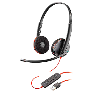 Fone USB-C, USB-A C3220 da Blackwire Plantronics