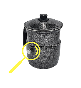 Leiteira 1,0 L com Apito Vermelha