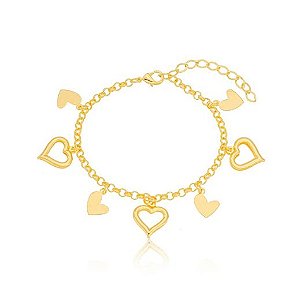 Pulseira Múltiplos Corações