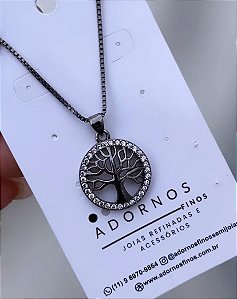 Colar Árvore da Vida Zircônias