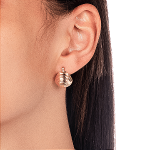 Brinco Argola Conchinha - Banho Ouro 18k