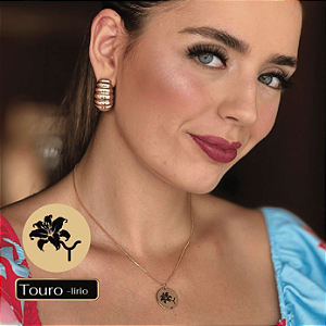 Touro: Colar Flores do Zodíaco - Lírio