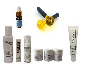 Kit Spa Sobrancelhas Esfoliante Argila Esfera E Sérum