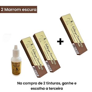 2 Tinturas Marrom escura Eclépcya e 1 Ox. - Ganhe 1 tintura a sua escolha