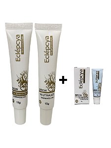 Alinhador Soft 15g e Neutralize Brow Eclépcya + Alinahdor 4g (Passo 1 e Passo 2 Brow lamination)