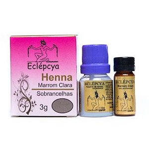 Henna Profissional Eclépcya - Marrom clara 3g