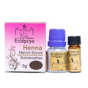 Henna Profissional Eclépcya - Marrom Escura 3G