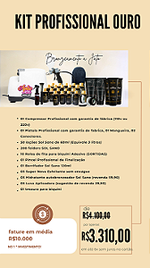 Kit Profissional Bronzeamento a Jato (OURO)