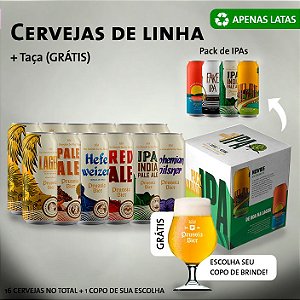 Cervejas de linha + Taça Grátis (Escolha o modelo na segunda imagem!)