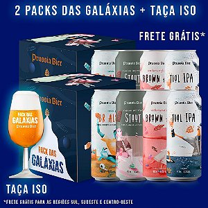 2 Packs das Galáxias + Taça ISO - 8 Latas 473ml