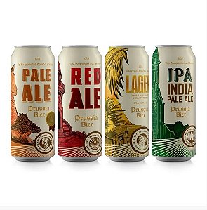 4 Cervejas (Lager, Red Ale, Pale Ale, English IPA) - *O desconto no valor integral é aplicado abaixo