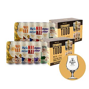 2 Kits Experimente Tudo + Taça - 12 latas 473ml