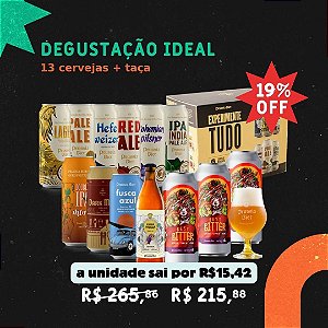 Degustação Ideal - 13 cervejas + Taça