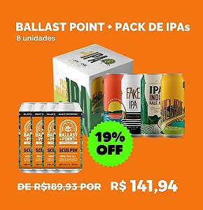 Ballast Point Sculpin IPA + Pack de IPAs - 8 Latas 473ml