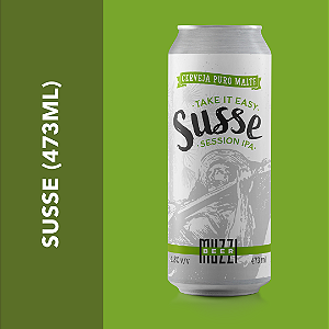 CERVEJA SUSSE SESSION IPA MUZZI BEER - LATA UNIDADE 473ML