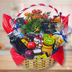 Cesta Café da manhã de Hotel com Frutas cod 042