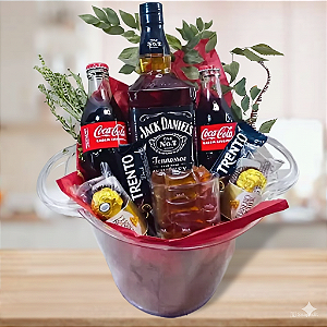 Balde de Jack Daniels Coca Retrô Mel e Ferrero cod 092