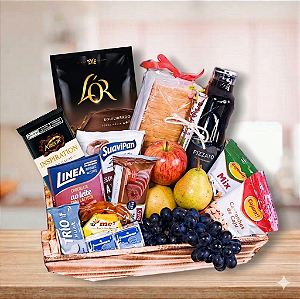 Cesta Café Radiante Light com Frutas 148