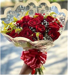 Buque De 24 Rosas Vermelhas - FL1003