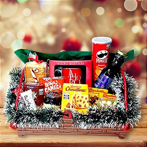 Cesta Natal Manhã mágica com Chocotone e Caneca - 373