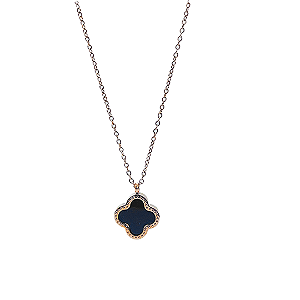 Colar Pendente Lucky Rose Dupla Face