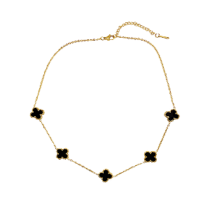 Colar Chocker 5 Trevos Lucky