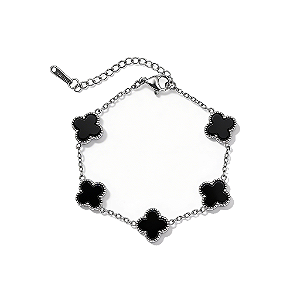 Pulseira Ajustável 5 Trevos Lucky