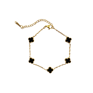 Pulseira Ajustável 5 Trevos Lucky