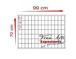 Expositor Personalizado 99 x 70 Para Copos Shot - Branco Com Portas de Acrílico