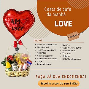 Cesta Café da Manhã "LOVE"