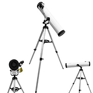 Telescópio Refletor 76/700mm Montagem Azimutal Facil Lira Ampliação Alta Observação Astronômica Luas Planeta Lentes Opticas Qualidade Uranum