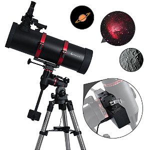 Telescópio Astronômico Uranum Galileu 160/800mm Montagem EQ4 Alemã Com Motor De Rastreamento Robusto