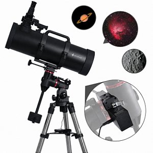 Telescópio Astronômico Uranum Galileu 160/800mm Montagem EQ4 Alemã Com Motor De Rastreamento Robusto
