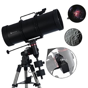 Telescópio Refletor Uranum Zeus 210/800mm EQ4 Motorizado Alta Captação De Luz Observação Avançada
