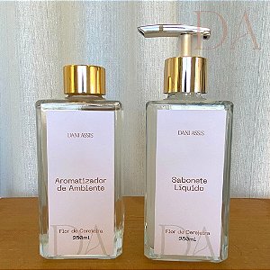 Kit Aromatizador de Ambiente + Sabonete Líquido Perolado Flor de Cerejeira 250ml