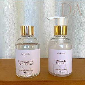 Kit Aromatizador de Ambiente + Sabonete Líquido Perolado Lavanda Francesa 200ml