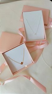 Colar Com Letra/ Inicial Personalizado - Semijoia Banhada em Ouro 18K ou no Banho Prata