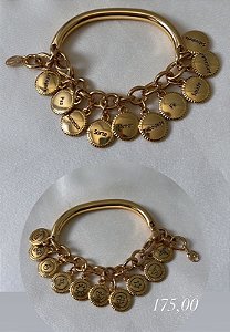 Pulseira Desejos - Bracelete - Semijoia Banhada no Ouro 18k