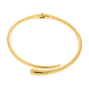 Colar Aro Gota -  Semijoia Banhada no Ouro 18k