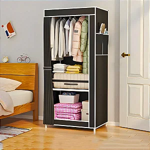 Guarda Roupa Closet Dobrável Organizador com Capa de Tecido
