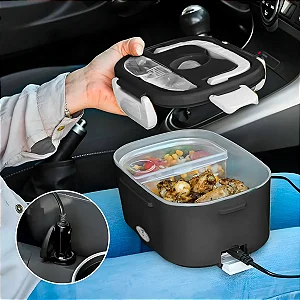 Marmita Elétrica Portátil Bivolt - PRETO