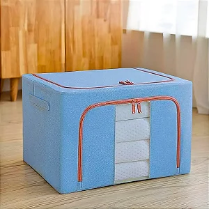 Caixa Organizadora De Roupas Multiuso Dobrável - AZUL