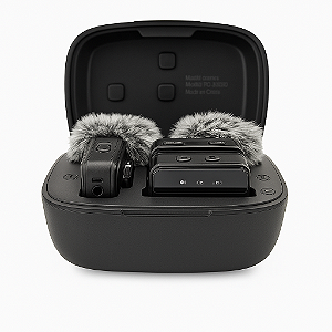 Microfone de Lapela Sem Fio com Abafadores