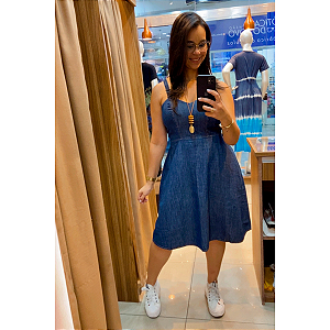 Vestido Jeans Curto
