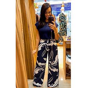 Calça Pantalona em Bel