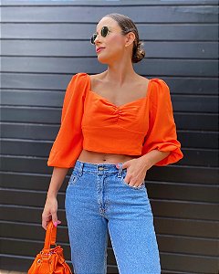 CROPPED CECI LARANJA