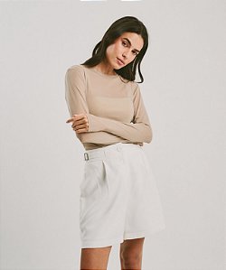 BLUSA TULE AMANDA BEGE